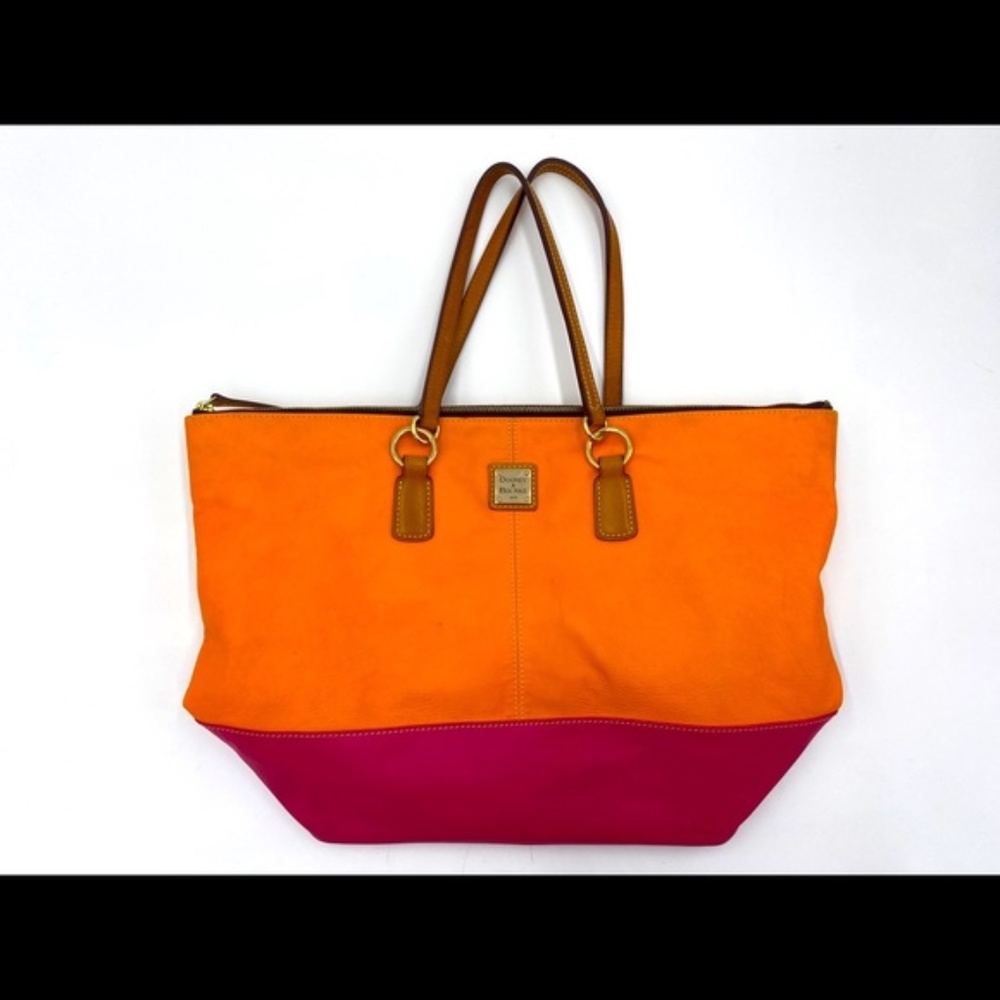 Dooney & Bourke Orange & Hot Pink Tote